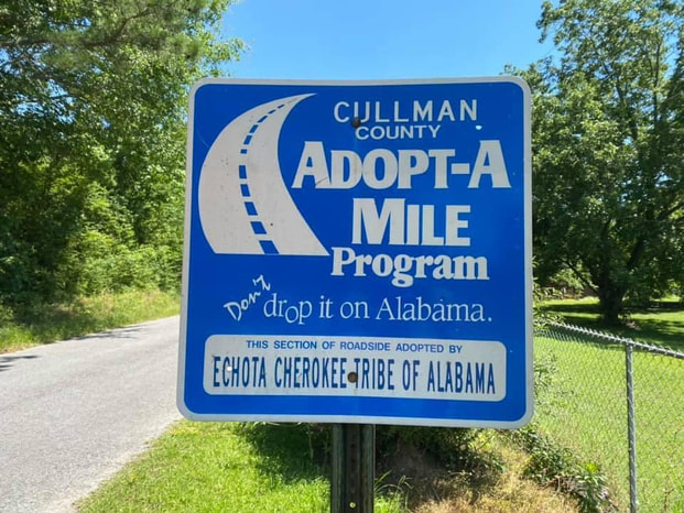 Adopt a Mile Program sign